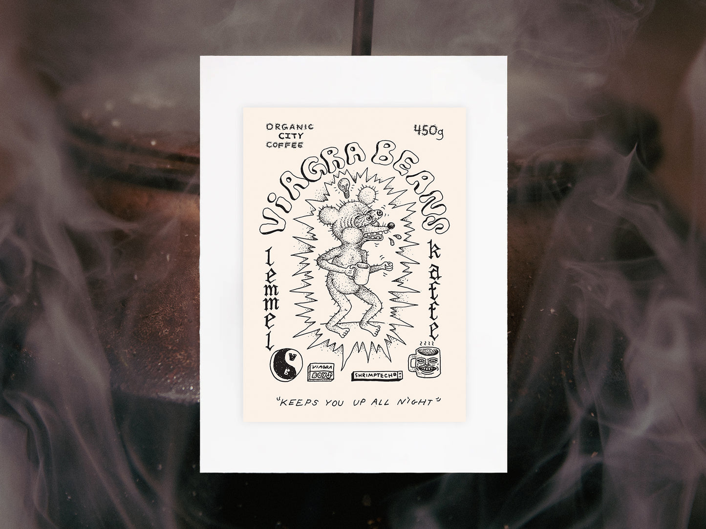 Poster "Viagra beans - "keeps you up all night" A2