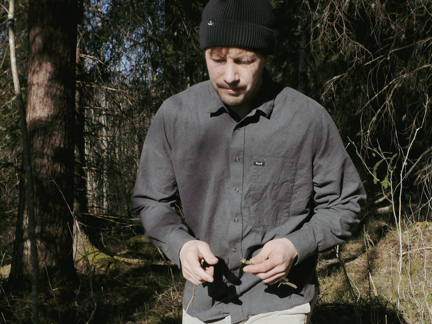 Flannel "Överboda" Grå