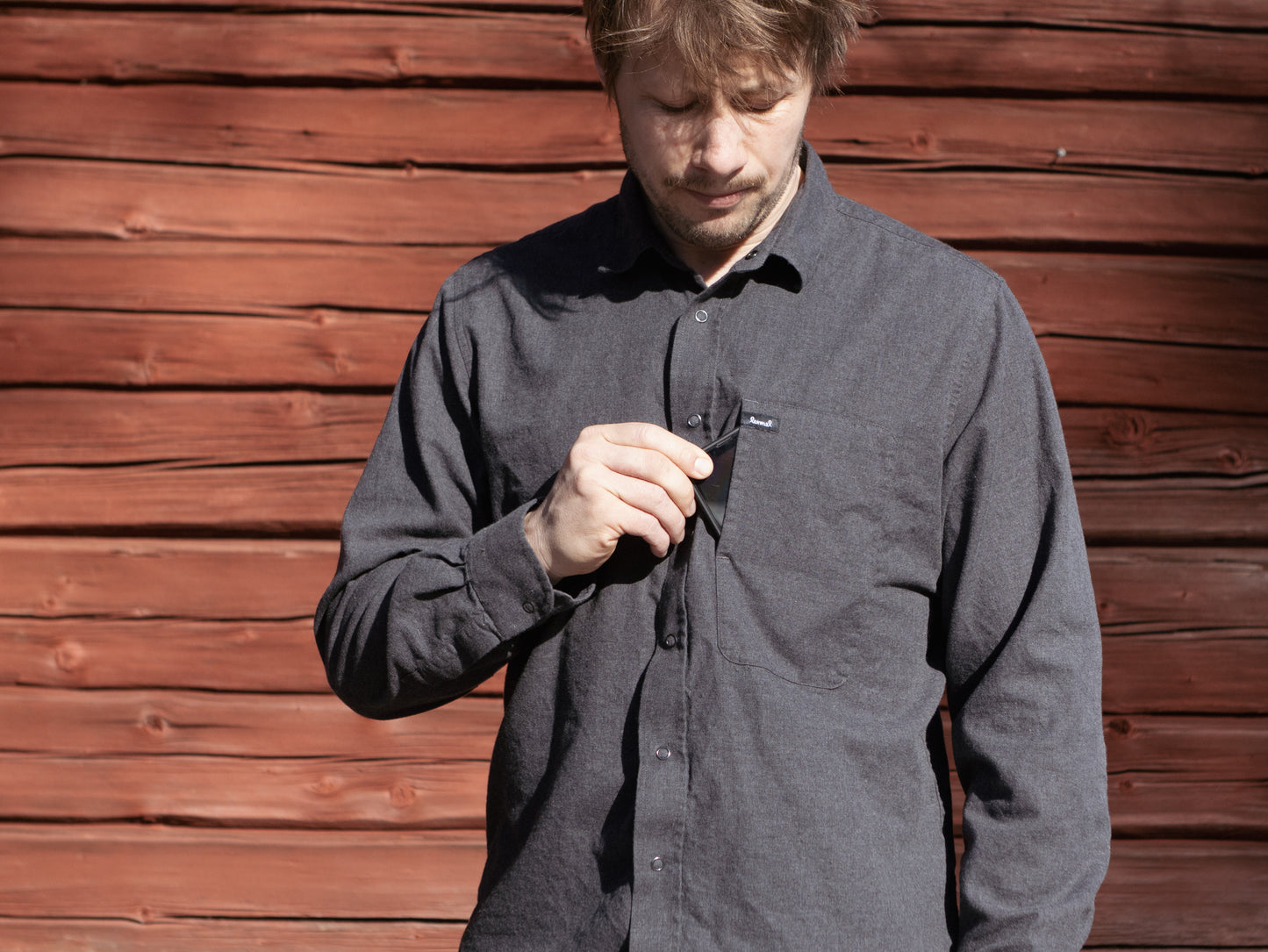 Flannel "Överboda" Grå