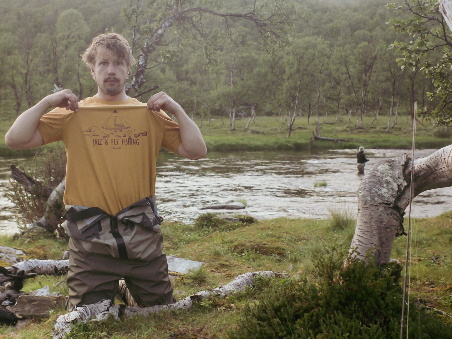 T-shirt "Jazz and Fly Fishing"