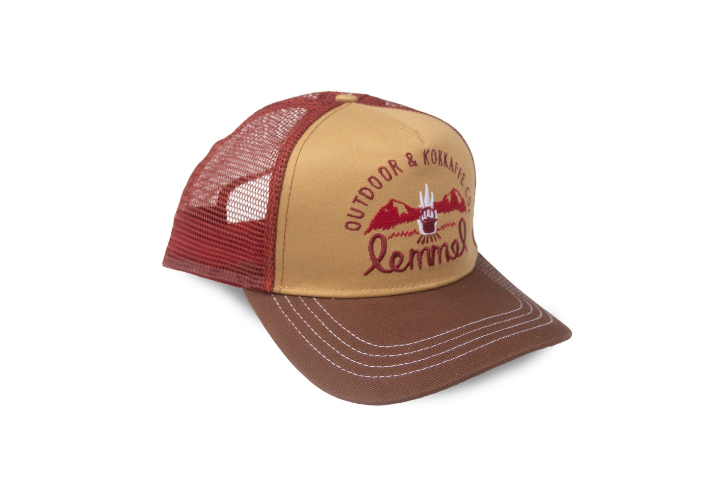 Cap "Keep on truckin Mama" Brown/Burgundy