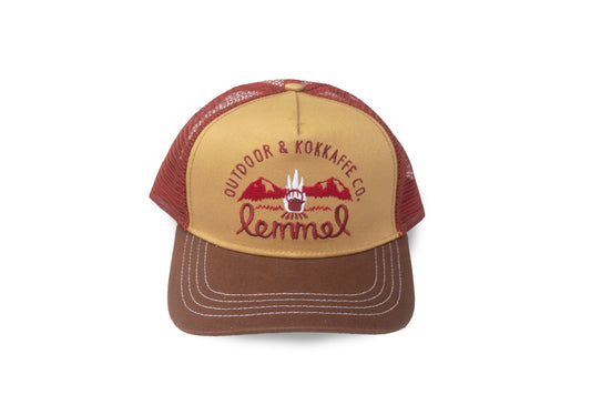 Cap "Keep on truckin Mama" Brown/Burgundy