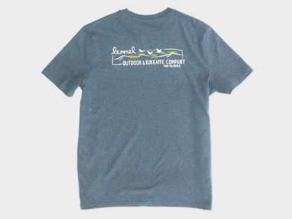 T-shirt "Lemmel Outdoor Co." Heather Blue