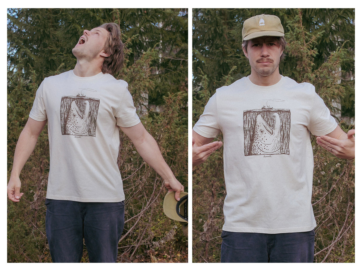 T-shirt "Moby Trout" Natural Raw