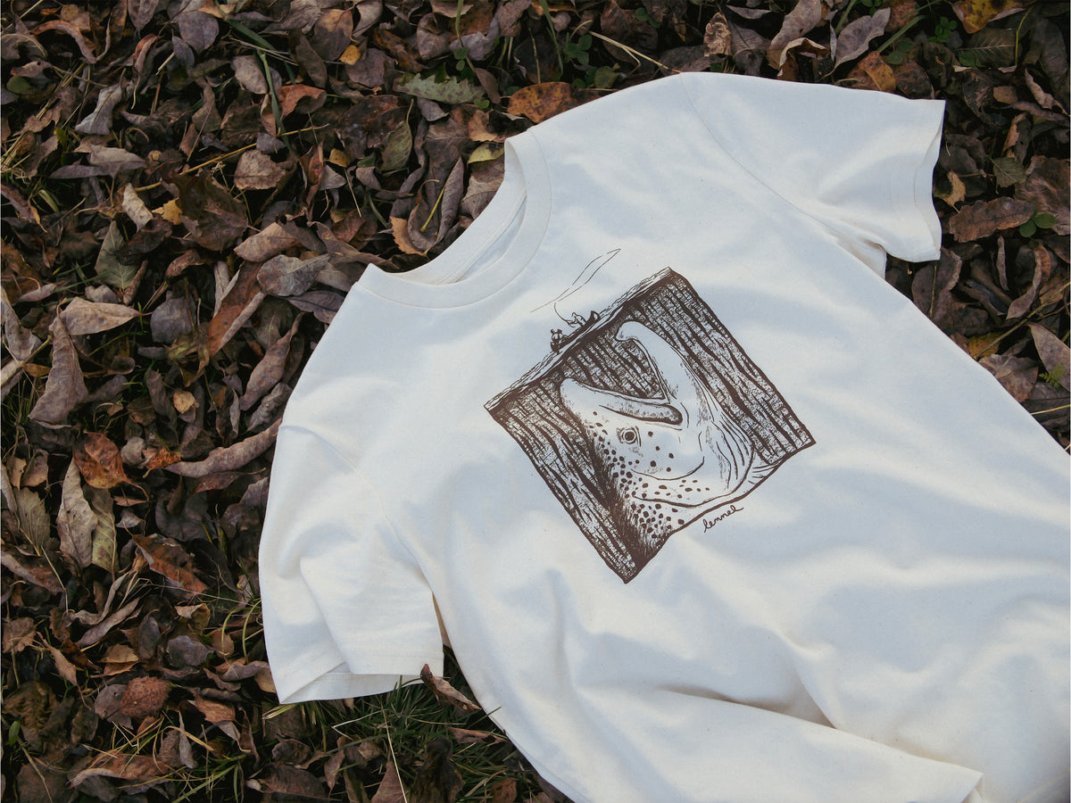 T-shirt "Moby Trout" Natural Raw