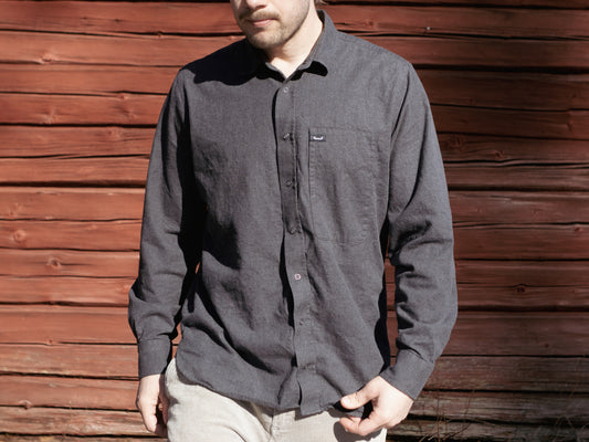 Flannel "Överboda" Grå