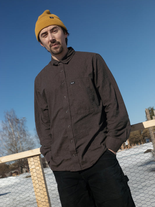 Flannel "Överboda" Älgbrun