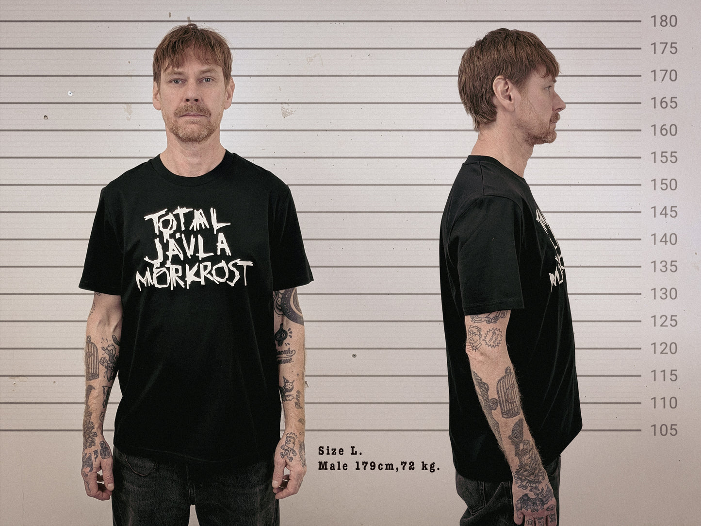 T-shirt "Total Jävla Mörkrost"